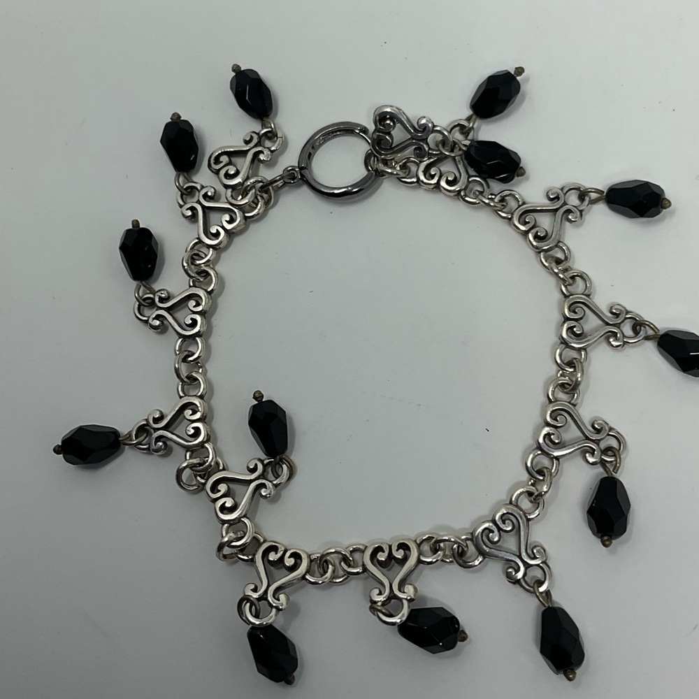 Brighton Silver and Black Bracelet